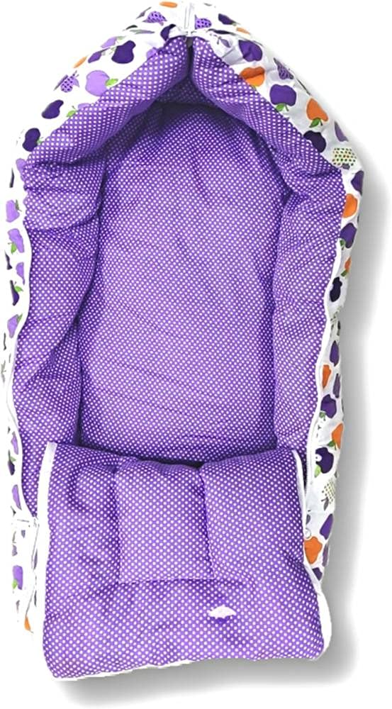AWEJOY New Born Baby Super Soft Sleeping Bag with Mattress (0-6 Months) (Purple)
