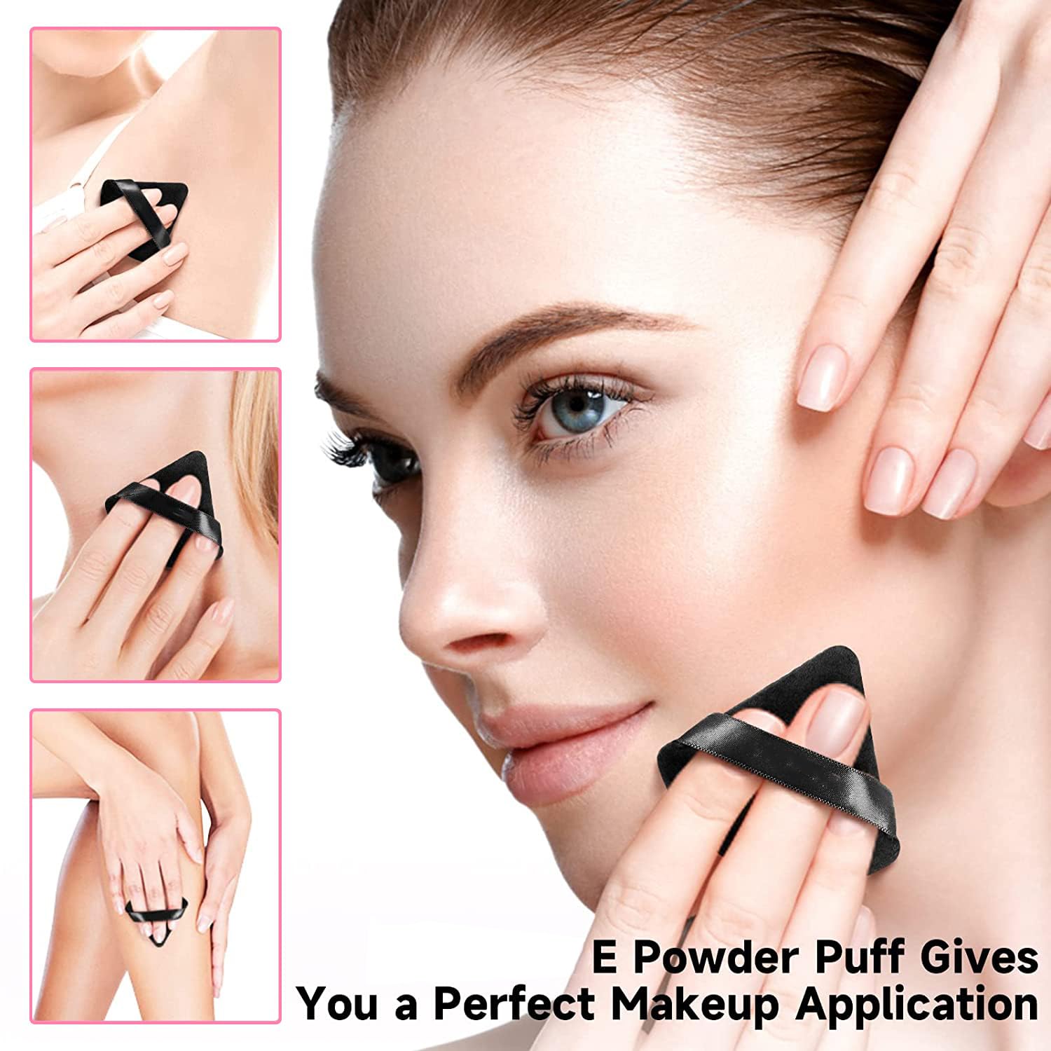 Suake Triangle Powder Puff: Soft, Reusable, and Versatile for Flawless Makeup Application