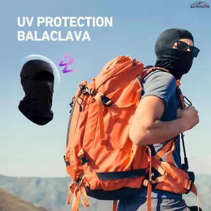 AUTOSITE Black Balaclava Face Mask - Unisex, Free Size