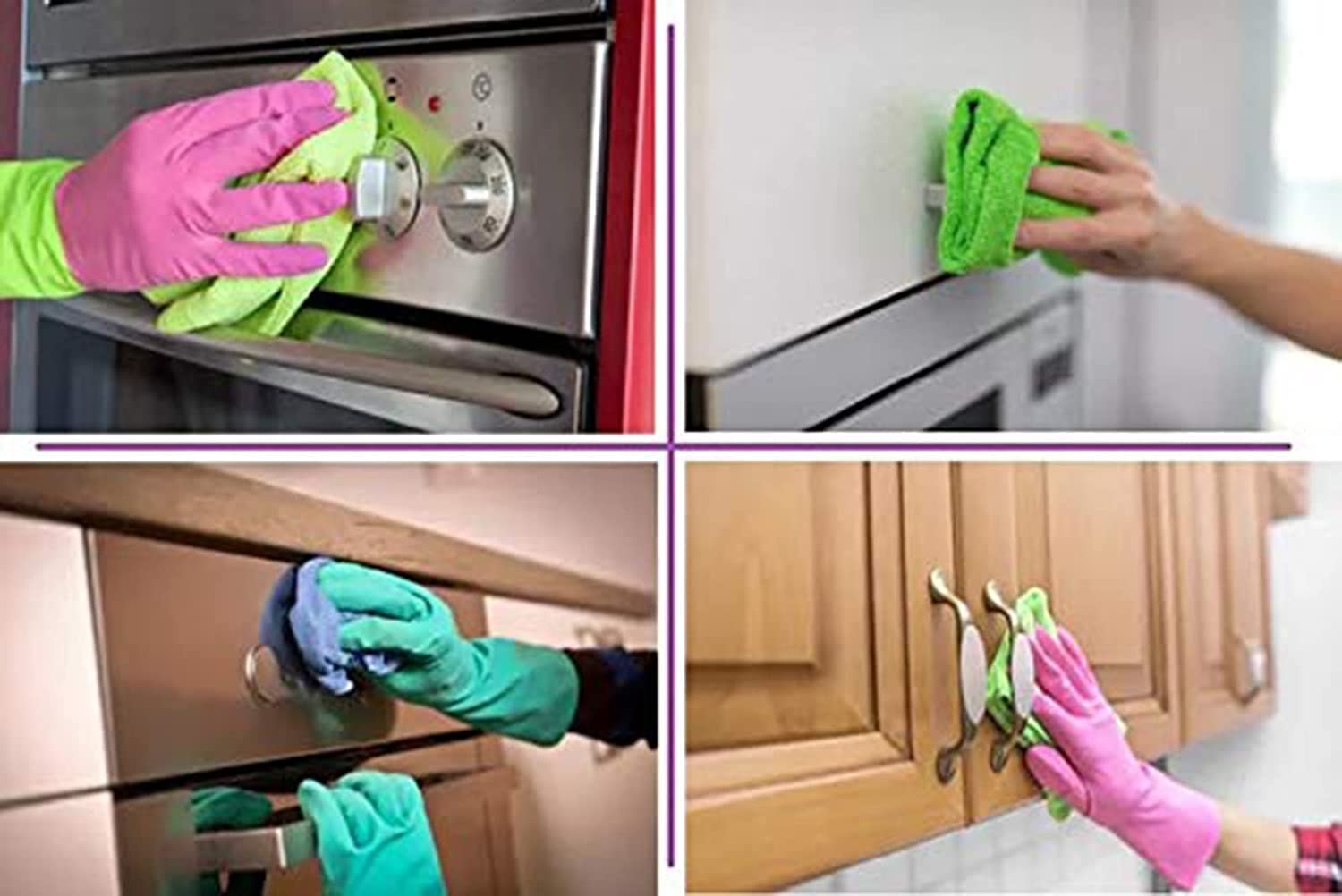 AUTOFRILL Microfiber Cloth for Car 650 GSM 40x40 cm Multipurpose Cloths Kitchen Cleaning Cloth Automotive Microfiber Towels for Bike Car Cleaning Cloth Polishing Washing Detailing