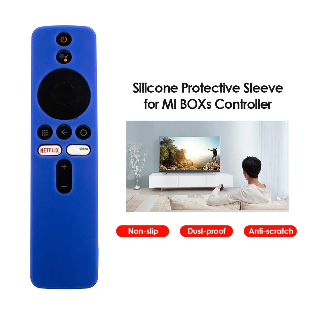 ETUZI Silicone Case Cover for Mi TV Stick | MI Box S | 3S Compatible for MI 4X | 4A Smart LED TV (Only Netflix & Prime Video/Live Button)