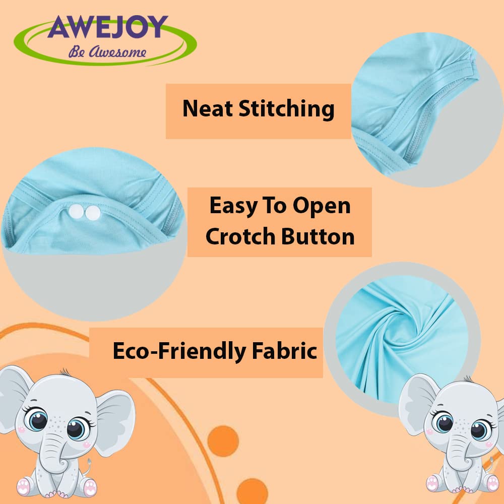AWEJOY Baby Romper Body Suits Jump Suit for Boys and Girls (Pack Of 1)