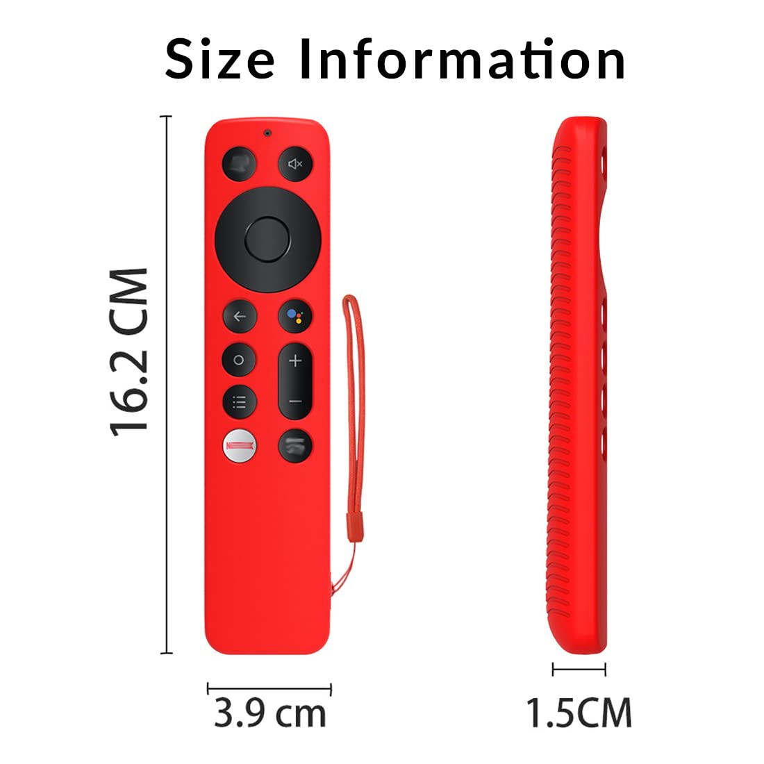 ETUZI Silicone Remote Cover Compatible for Oneplus Q Series|U Series | Y1S | Y1S Edge Smart LED TV 2022 Model Shockproof Remote Case with Loop