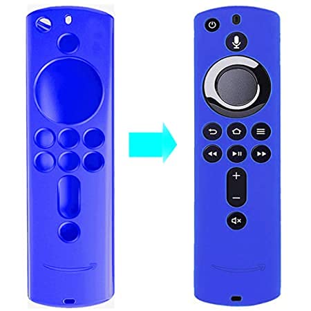 ETUZI Silicone Remote Cover Compatible for Fire TV Stick 4K / Fire TV Stick (2nd Gen) with Alexa Voice Remote Control Anti-Lost Cover