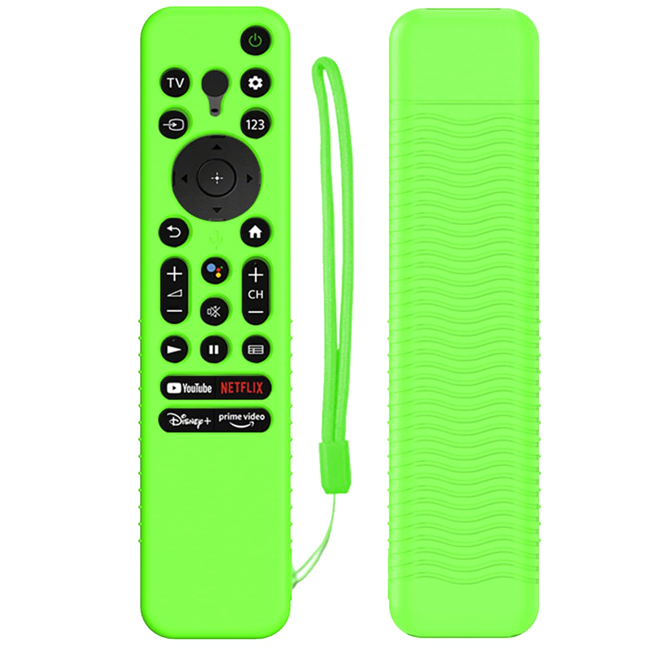 ETUZI Silicone Remote Cover for Sony Smart TV 2022 Series Voice Remote RMF-TX 800U RMF-TX 900U Remote Cover BRAVIA TV Remote Case with Lanyard