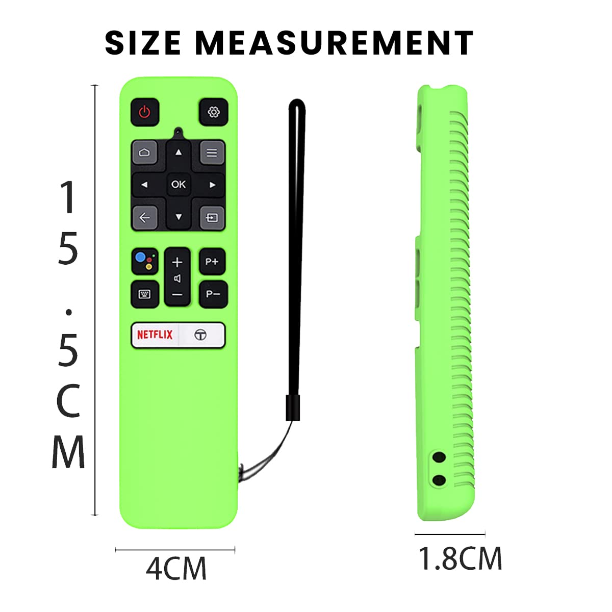 ETUZI Silicone Remote Cover for TCL FMR1 | FNR1 | RC802V Remote Cover/Iffalcon Smart HD 4K LED TV with Netflix Function Remote Case