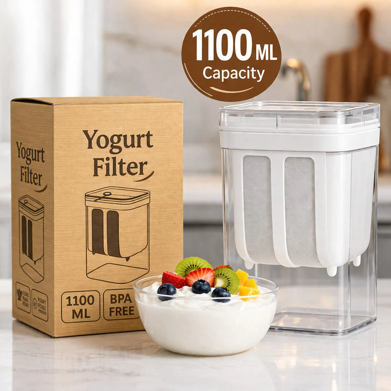 Youghurt Filter Collapsible Strainer (White Pack of 1)