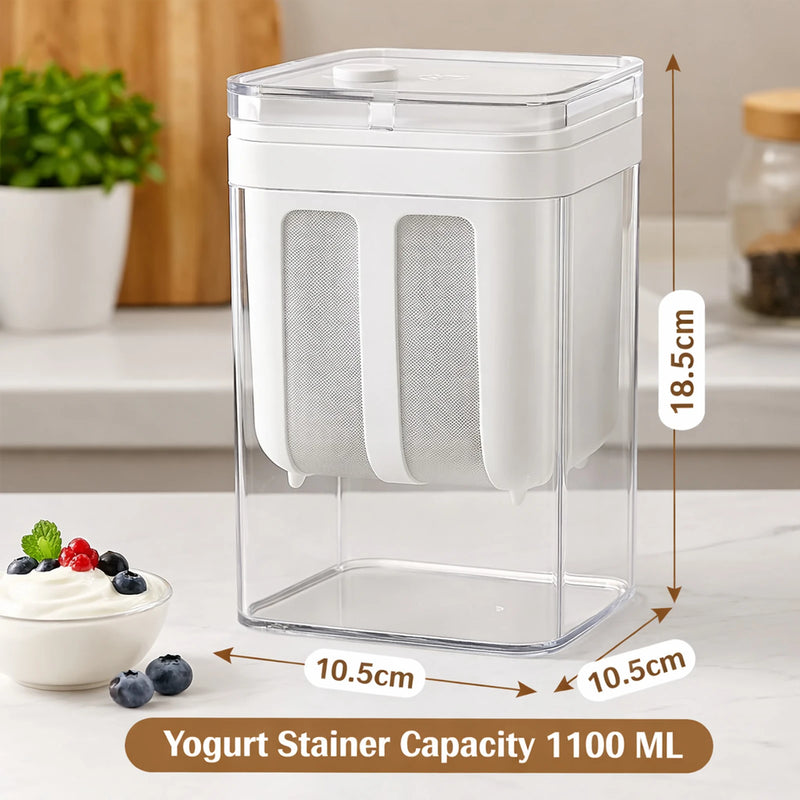 Youghurt Filter Collapsible Strainer (White Pack of 1)
