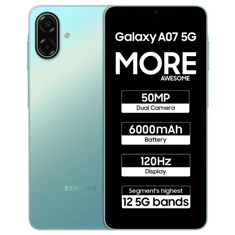 Samsung Galaxy A07 5G Light Green 4GB RAM, 128GB ROM