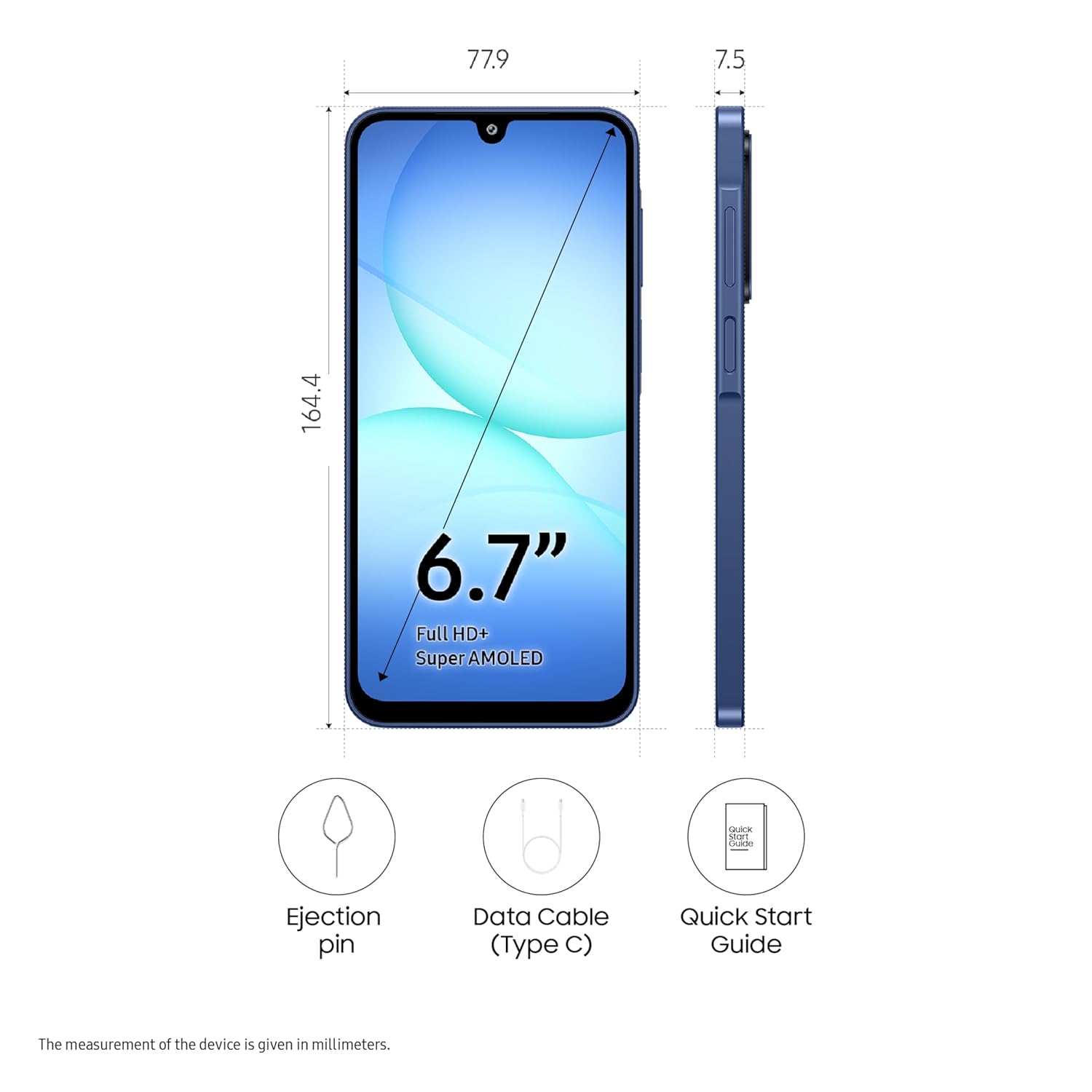 Samsung Galaxy A17 5G Blue, 8GB RAM, 128GB Storage