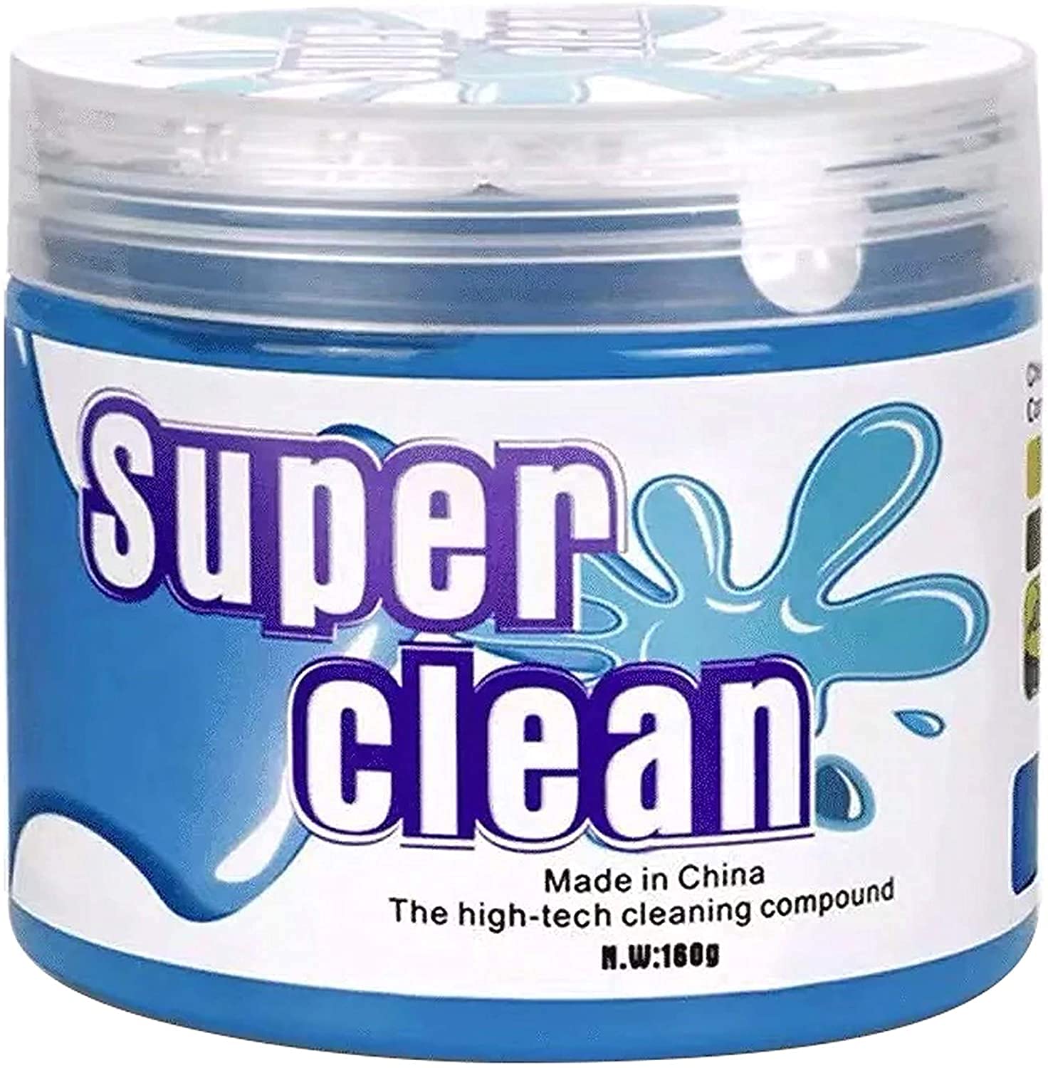 AUTOFRILL High-Tech Cleaning Compound Gel for Car Interior Dust Cleaner for Keyboard Computer Laptop Home & Office Window Grill Electronics Cleaning Gel (Blue - 160 gm) (Pack of 1)
