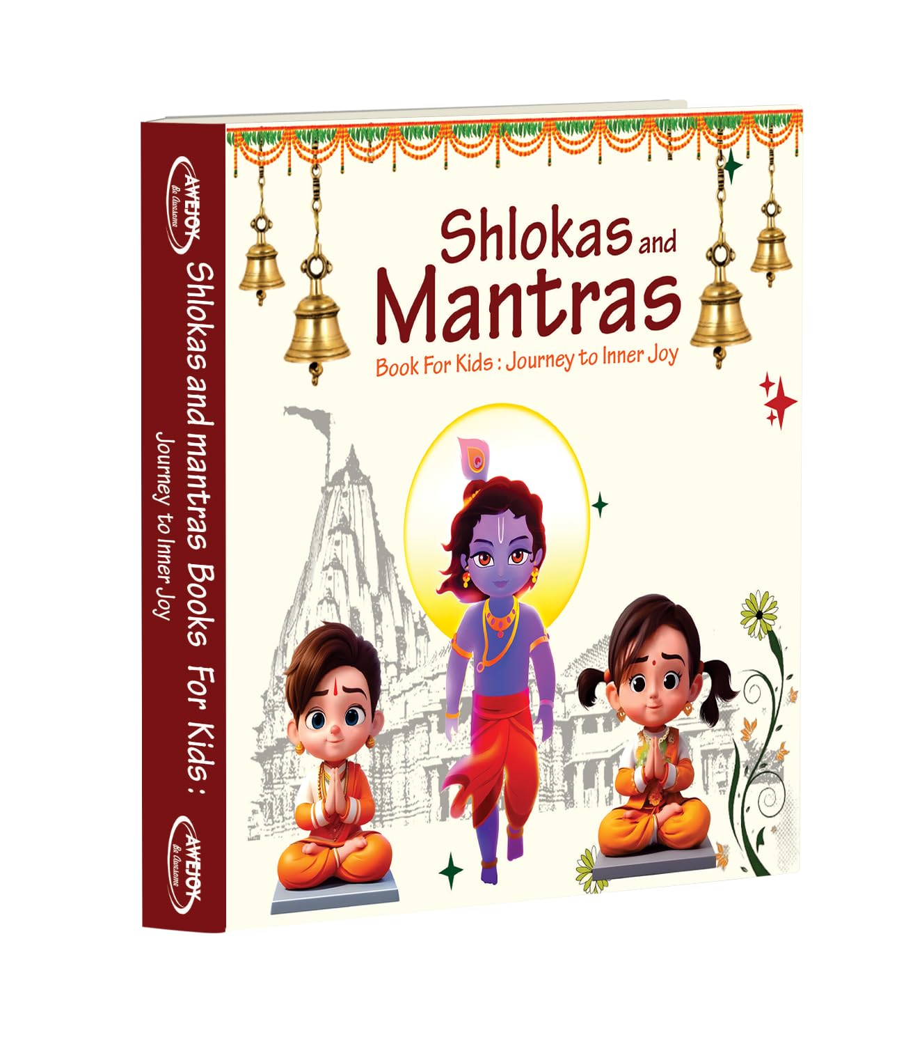 Shlokas & Mantras for Kids | Illustrated Board Book in English, Sanskrit & Hindi | Hindu Prayer & Vedic Mantra Learning | Spiritual & Religious Books