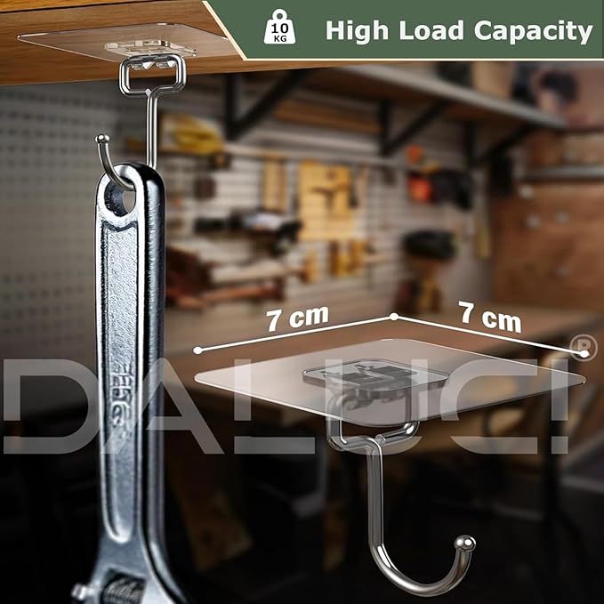 Long Hook / Big Hook- Transparent,Heavy Duty & Premium Quality.