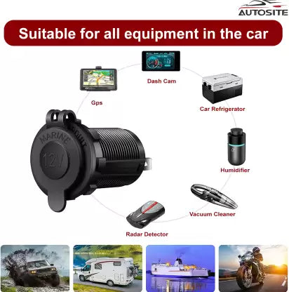 AUTOSITE AUTO DC Connector: USB Car Charger Adapter for Cigarette Lighter