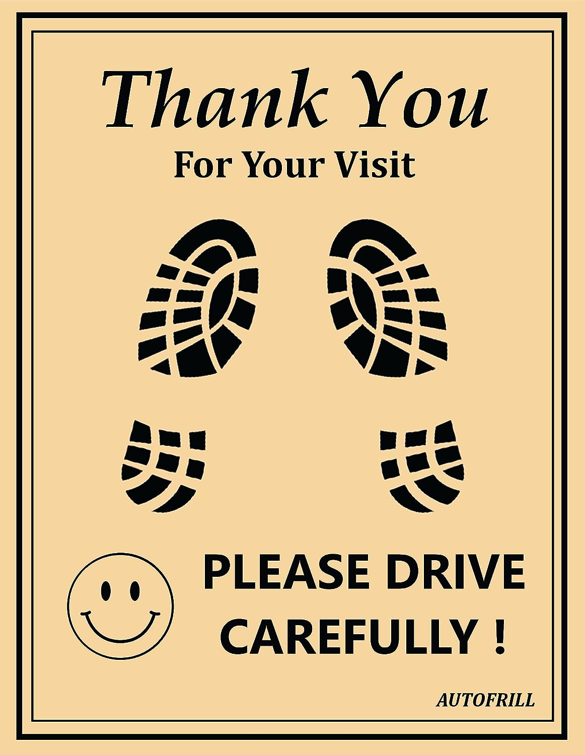 AUTOFRILL 100 Pcs Paper Disposable Universal Car Floor Mat Car Foot Paper Sheets Car Foot Mats Paper Mats for All Cars, Trucks, SUV (Size 49 * 38 CM) (Pack of 100)