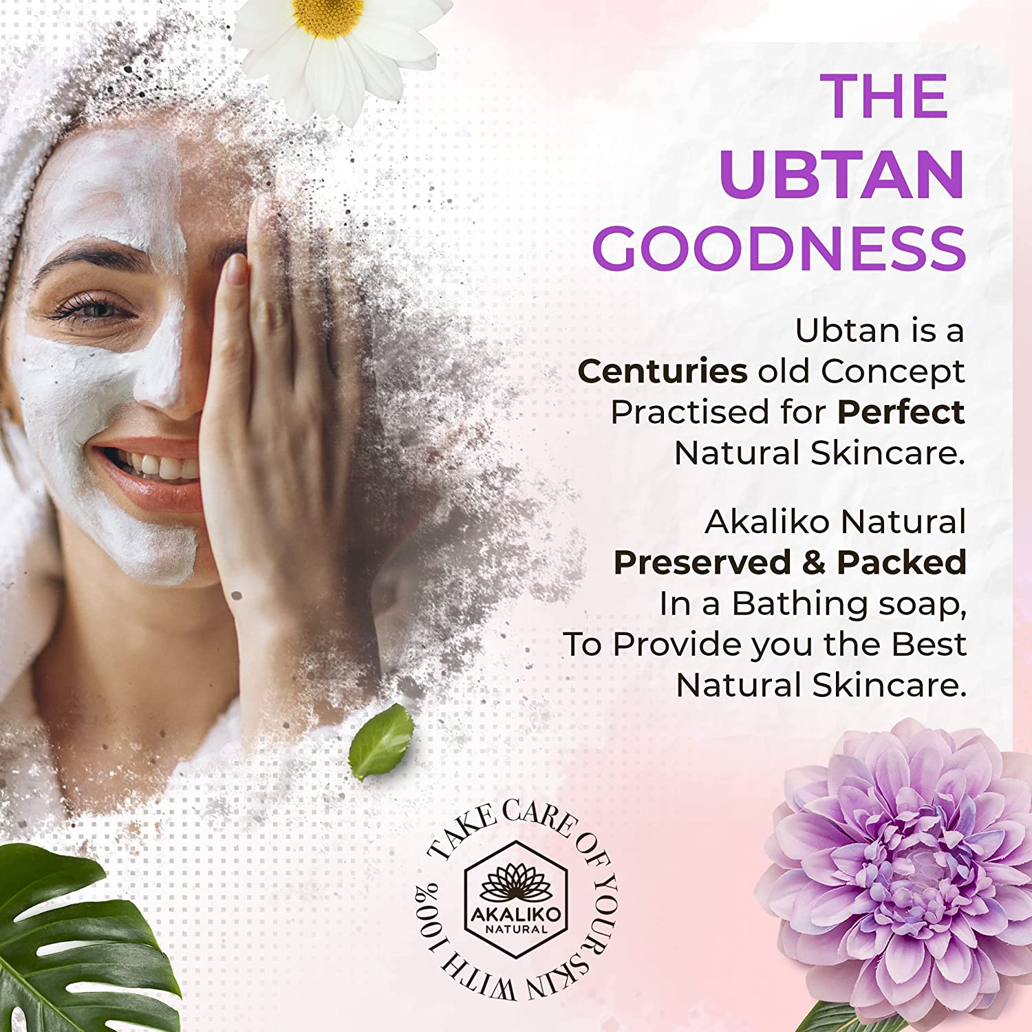 AKALIKO NATURAL 100% Organic Ancient Ubtan Soap 100g (Pack Of 3)