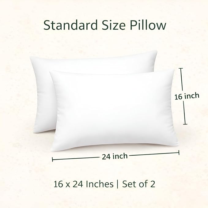 Microfiber Pillows (16 x 24), Heavy Duty & Premium Quality