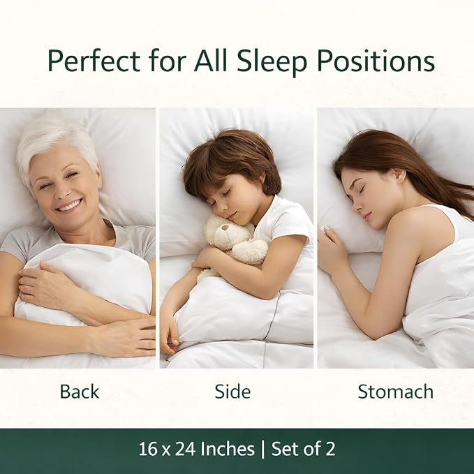 Microfiber Pillows (16 x 24), Heavy Duty & Premium Quality