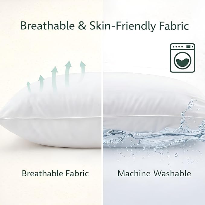 Microfiber Pillows (16 x 24), Heavy Duty & Premium Quality