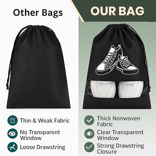 Shoe Bags for Travel & Storage,Heavy Duty & Premium Quality