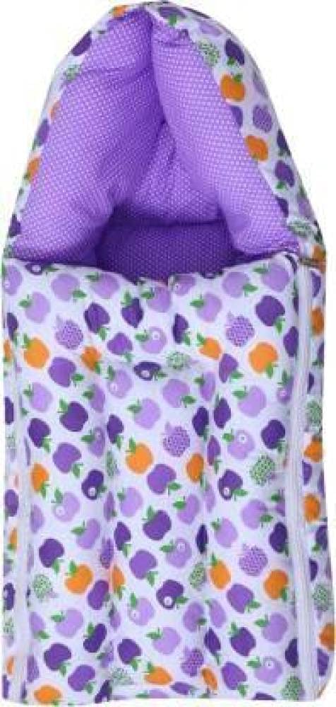 AWEJOY New Born Baby Super Soft Sleeping Bag with Mattress (0-6 Months) (Purple)
