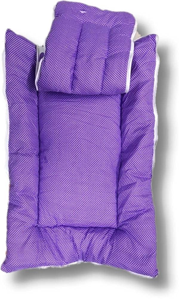 AWEJOY New Born Baby Super Soft Sleeping Bag with Mattress (0-6 Months) (Purple)