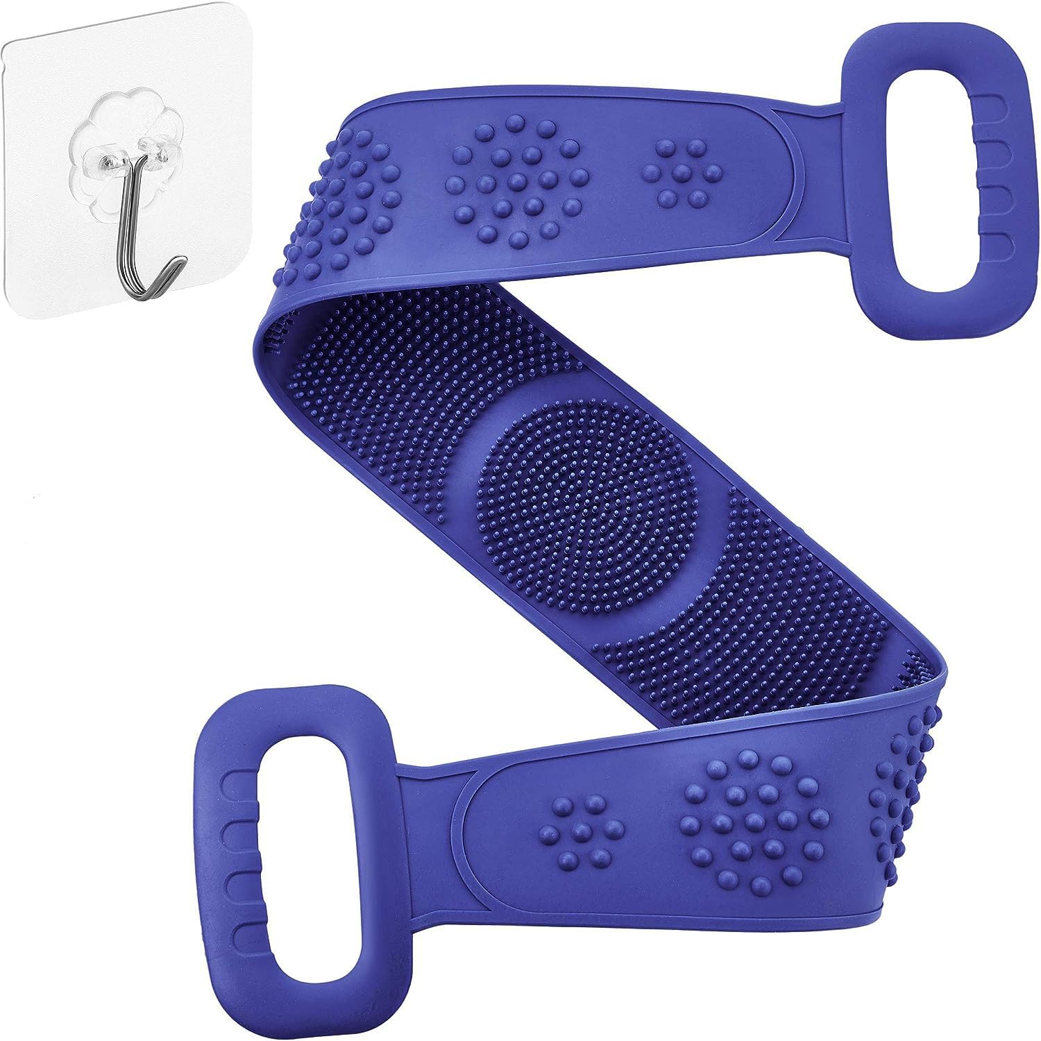Suake Double-Sided Silicone Body Scrubber: Deep Cleansing, Exfoliating, and Massage for Ultimate Skin Care