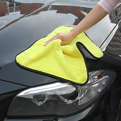 AUTOFRILL Microfiber Cloth for Car 650 GSM 40x40 cm Multipurpose Cloths Kitchen Cleaning Cloth Automotive Microfiber Towels for Bike Car Cleaning Cloth Polishing Washing Detailing