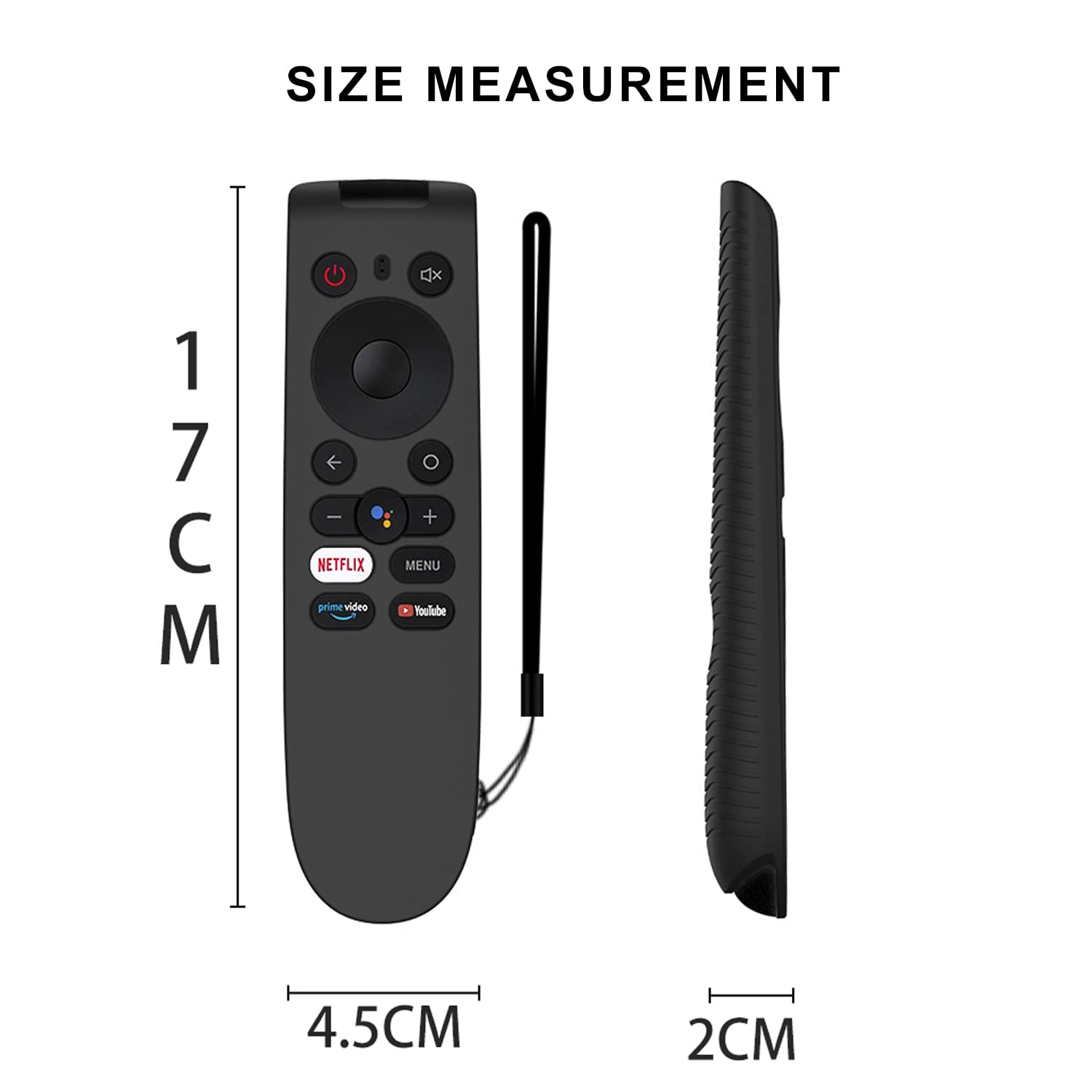 ETUZI Silicone Remote Cover for ONE Plus LED TV Remote Control Remote Case for 1+ Y Series LED Smart TV 32 inches [32Y1] 43 inches [43Y1] with Netflix YouTube Function