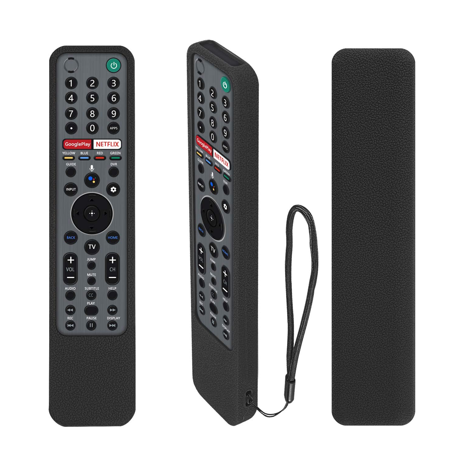 ETUZI Silicone Remote Cover Compatible for Sony Voice RMF-TX600U RMF-TX500E Smart TV Remote Control Remote Case with Loop