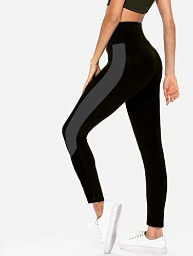Accustyle Women's Regular Sports Fitness Yoga Gym Wear Track Pant (Black & White , Black & Grey)