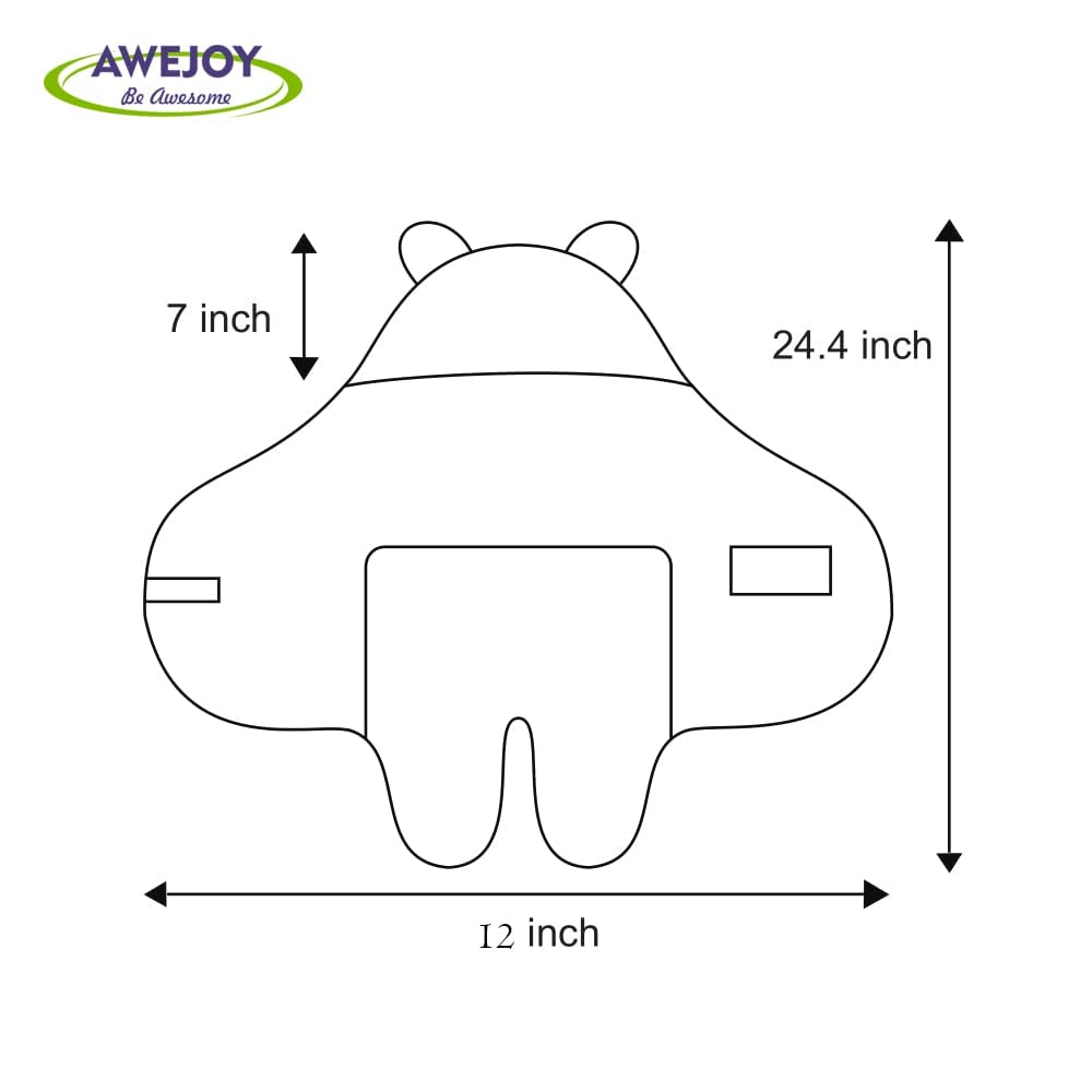 AWEJOY Hooded Baby Blanket Wrapper | Towel for Baby Boy and Girl | All Season Soft Swaddle | 0-6 Months | Nursing Baby Gifts | Infant Sleeping Bag (Pink)
