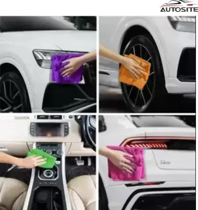 AUTOSITE Microfiber Vehicle Washing Cloth  (Pack Of 2, 300 GSM)
