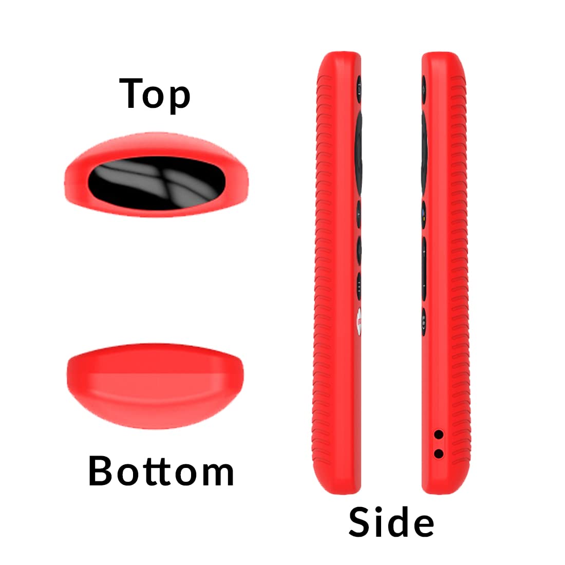 ETUZI Silicone Remote Cover Compatible for Oneplus Q Series|U Series | Y1S | Y1S Edge Smart LED TV 2022 Model Shockproof Remote Case with Loop