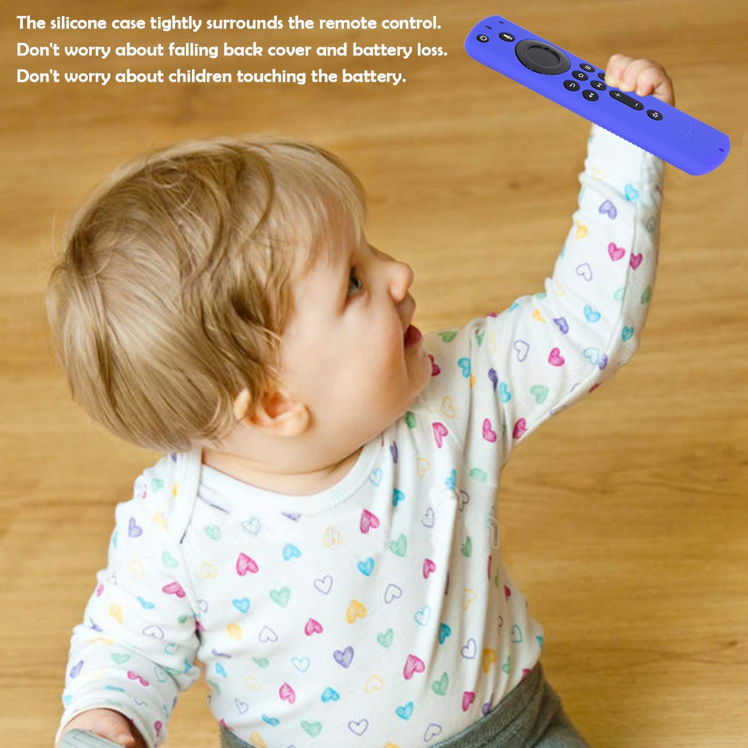 ETUZI Silicone Remote Cover Compatible for Fire TV Stick 4K / Fire TV Stick (2nd Gen) with Alexa Voice Remote Control Anti-Lost Cover