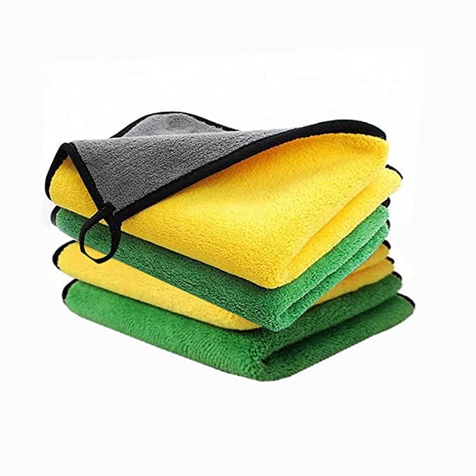 AUTOFRILL Microfiber Cloth for Car | 40x40 cm | 650 GSM | Multipurpose Cloths Kitchen Cleaning Cloth Automotive Microfibre Towels for Bike Car Cleaning Cloth Polishing Washing Detailing