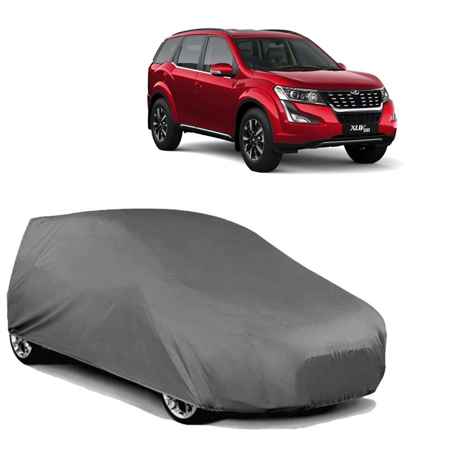 AUTOFRILL Waterproof Car Cover for Mahindra XUV500 Dustproof, UV Protection, Car Body Cover (Grey) (for Mahindra XUV500)