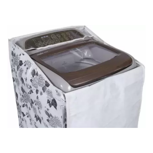 DALUCI Top Load Washing Machine Cover Suitable for Samsung Back Panel 6.5 Kg | 7.0 Kg | 7.5 Kg ONLY (Half White & Grey, 55Cms x 55Cms x 92Cms)