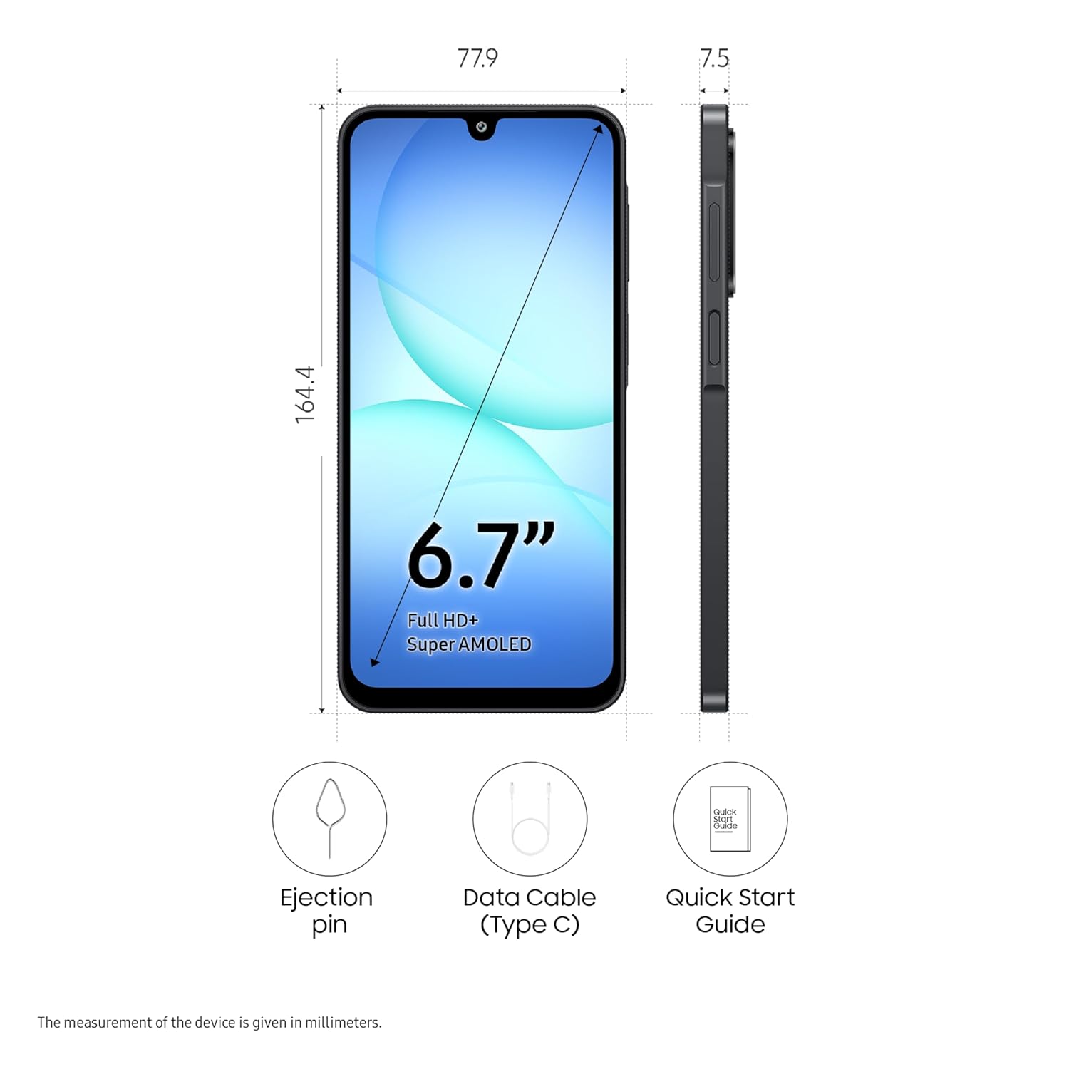 Samsung Galaxy A17 5G Black, 8GB RAM, 128GB Storage