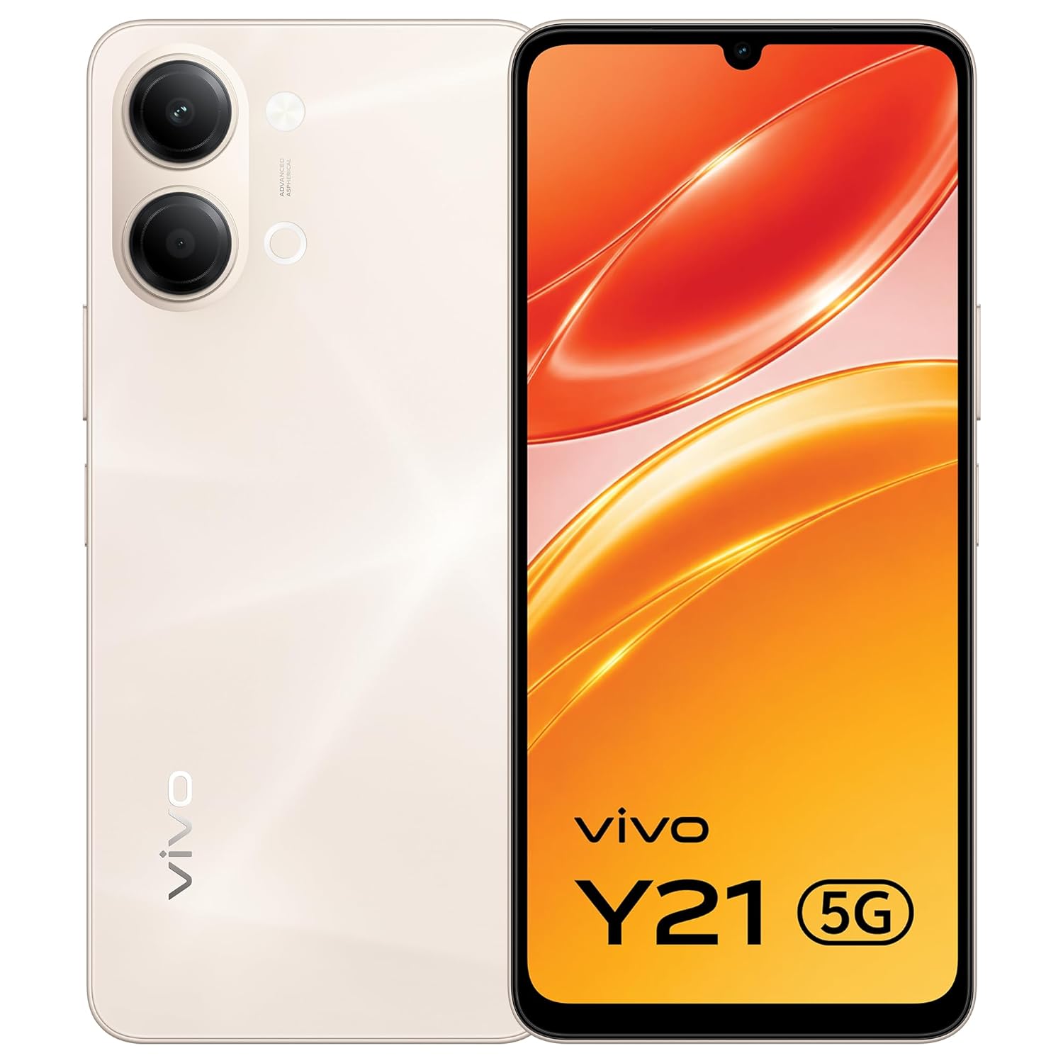 Vivo Y21 5G Champagne Gold 4GB RAM, 128GB Storage