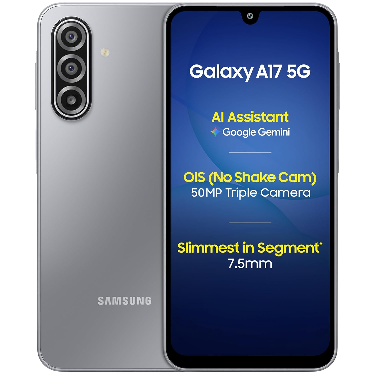 Samsung Galaxy A17 5G Gray, 8GB RAM, 128GB Storage