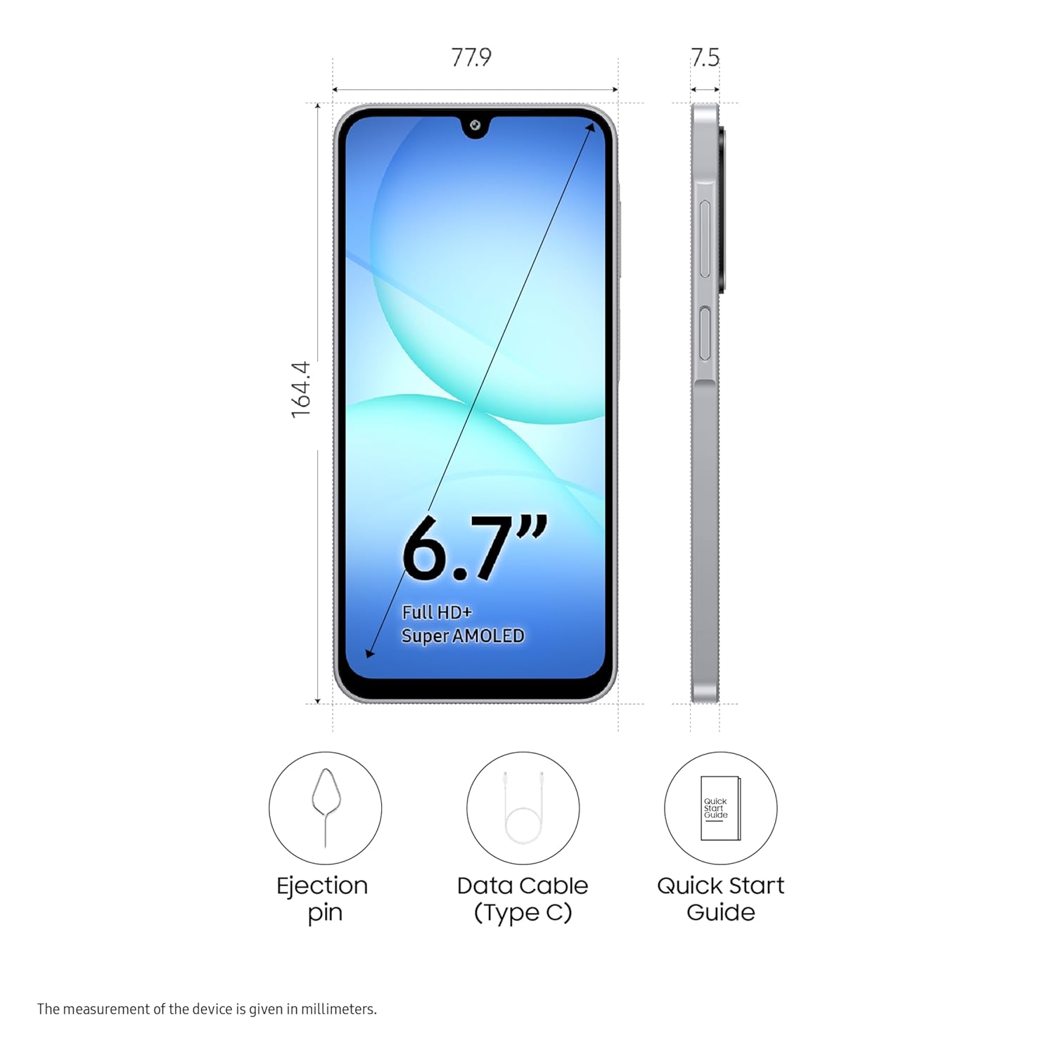 Samsung Galaxy A17 5G Gray, 6GB RAM, 128GB Storage