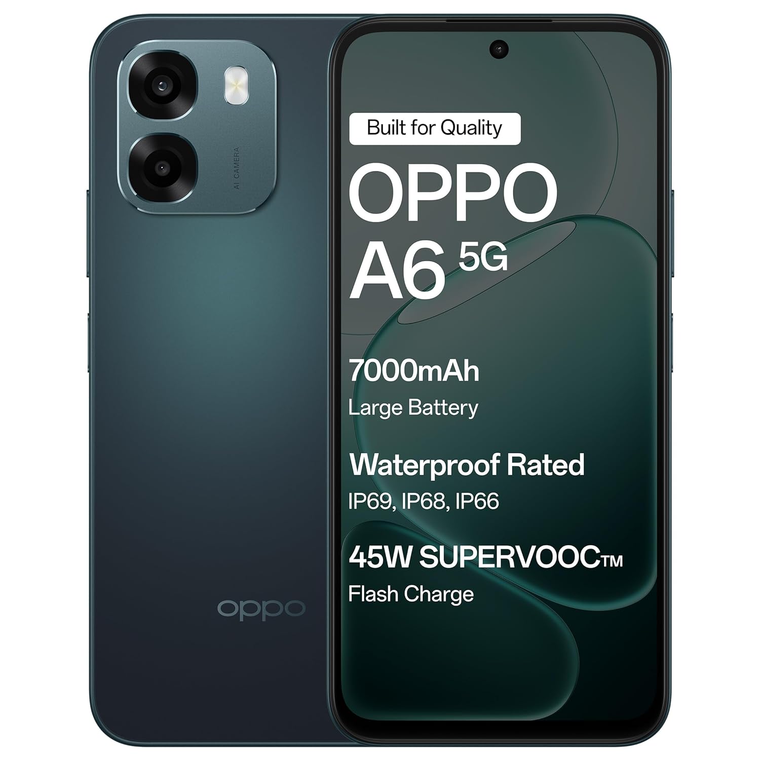 Oppo A6 Smartphone Sapphire Blue 6GB RAM, 256GB Storage