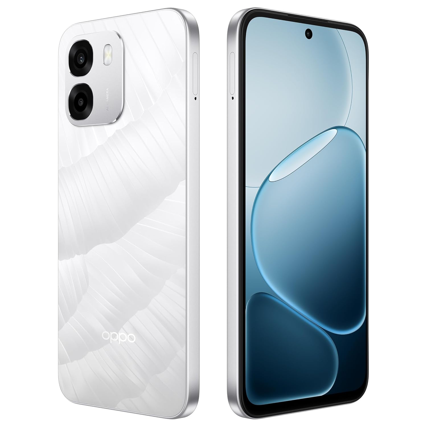 Oppo A6 Smartphone Ice White 6GB RAM, 256GB Storage