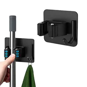 Broom Holder with Hook,Heavy Duty & Premium Quality