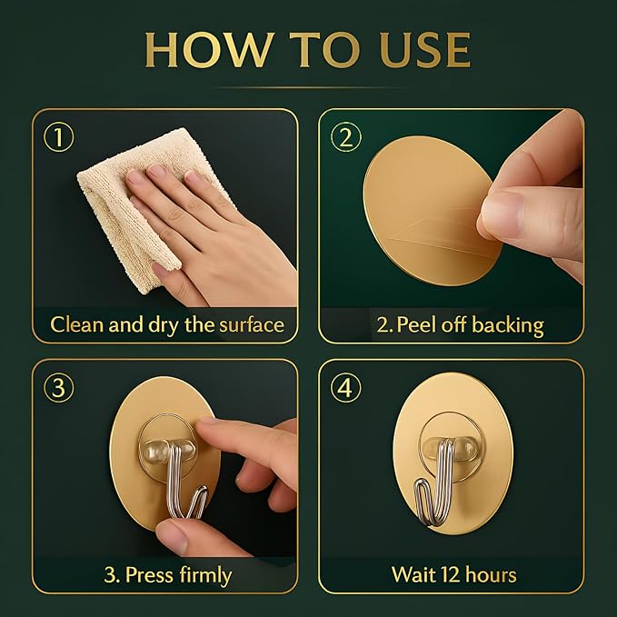 Golden Hook Round,Heavy Duty & Premium Quality.