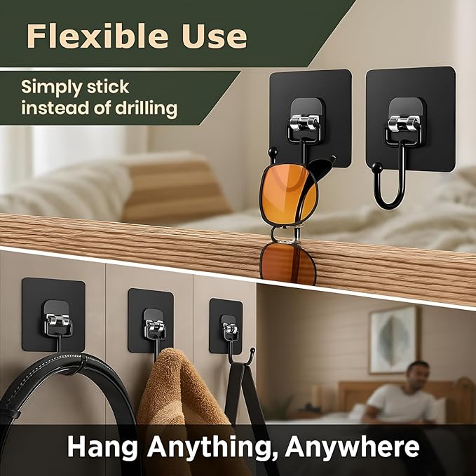 Long Hook / Big Hook- Black, Heavy Duty & Premium Quality