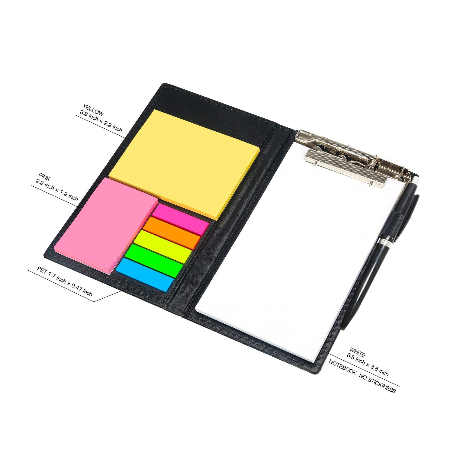 DALUCI Memo Note Pad with Sticky Notes