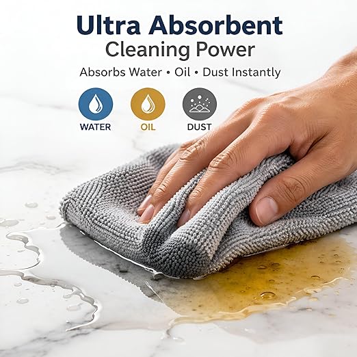 Microfiber Cleaning Cloth,Heavy Duty & Premium Quality.