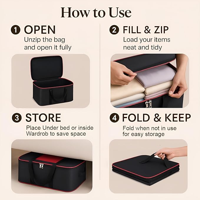Non Woven Big Underbed Storage Bag,Heavy Duty & Premium Quality